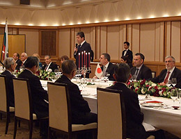 FEC主催のパルヴァノフ大統領夫妻を招いての歓迎晩餐会