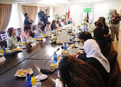 エジプト母子協議会（NCCH）主催の官芸昼食会に出席